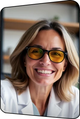Profesional con lentes amarillos SPECTRλ